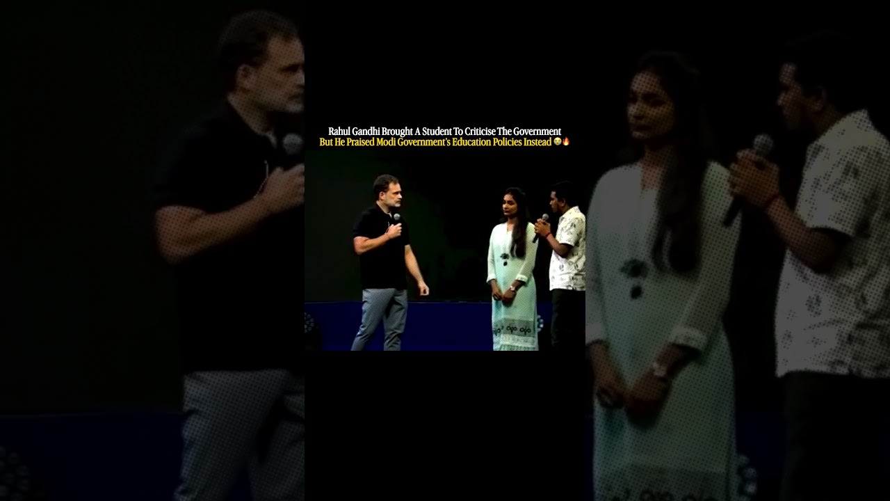 Rahul Gandhi Brought A Student To Criticise The Government
