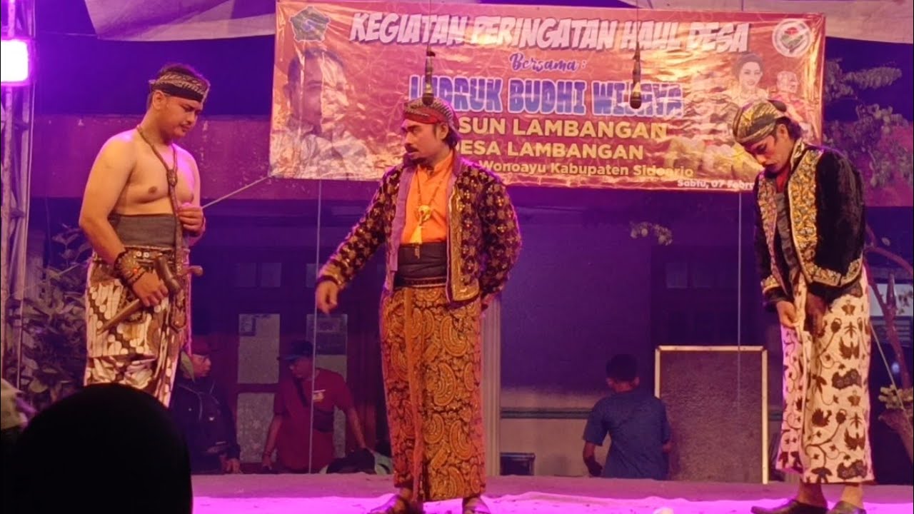 LUDRUK BUDHI WIJAYA LIVE SEDEKAH BUMI DESA LAMBANGAN WONOAYU SIDOARJO