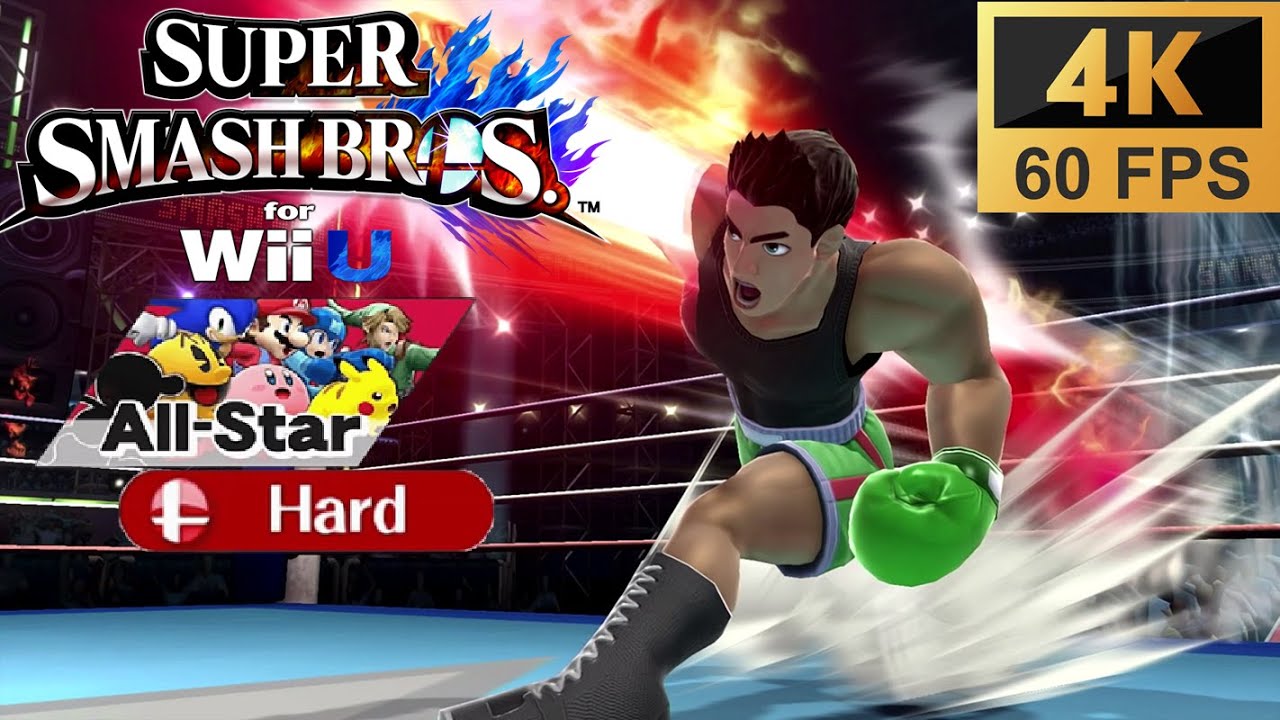 Super Smash Bros. Wii U All Star Mode on Hard with Little Mac [4K 60FS]