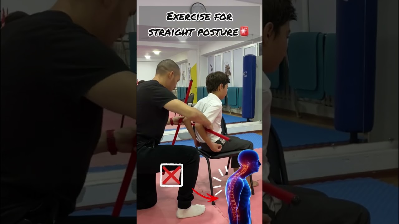 Exercise for posture #yoga #back #posture #exercise #lesson #backpain #martialarts #split #kids #mma