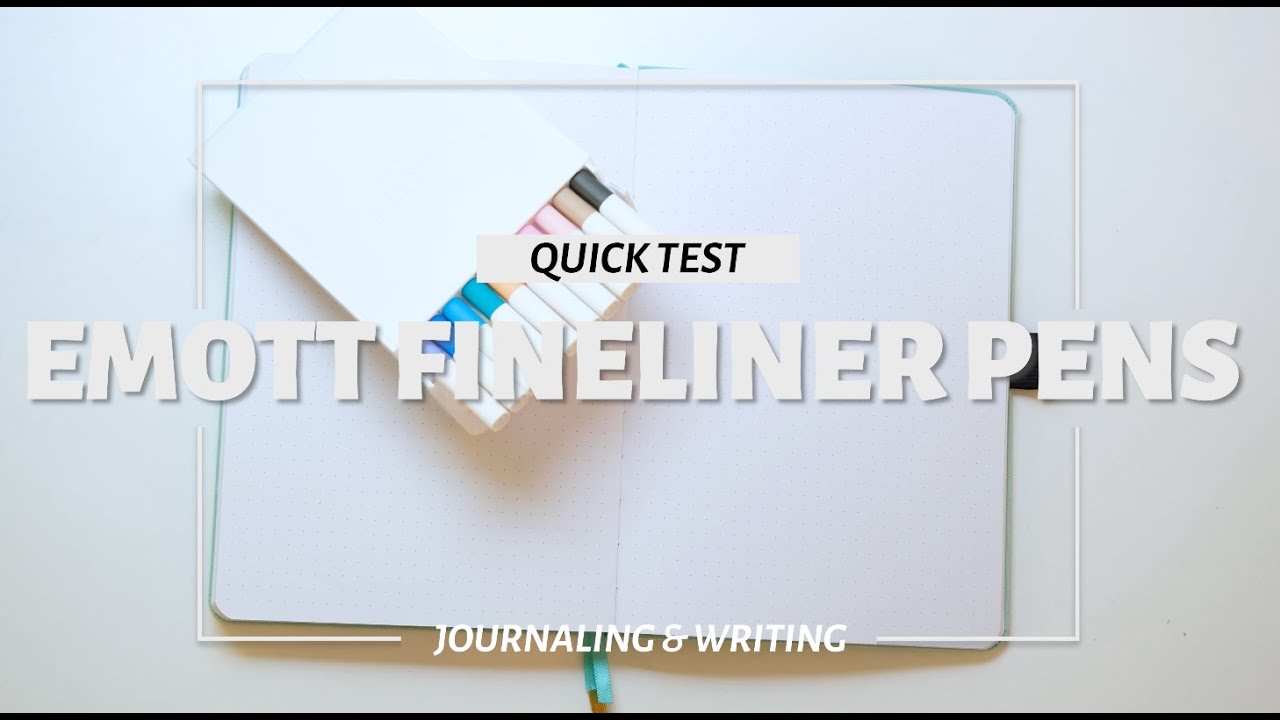 Quick Test: Emott Felt Tip Fineliner Pens