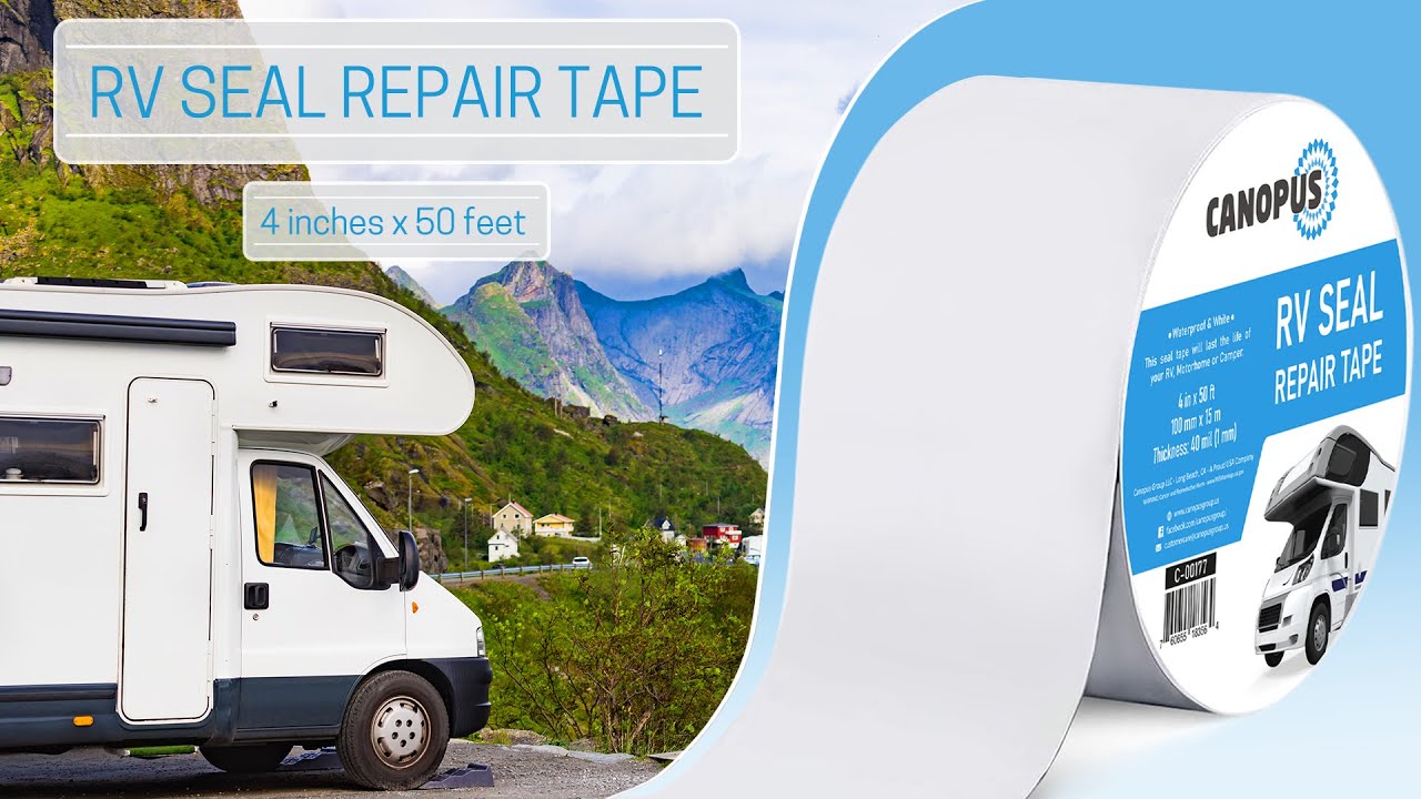 How to use RV Sealant Tape? Roof Patch Repair Tape, Waterproof Leak Tape for RV punctures, RV Tape