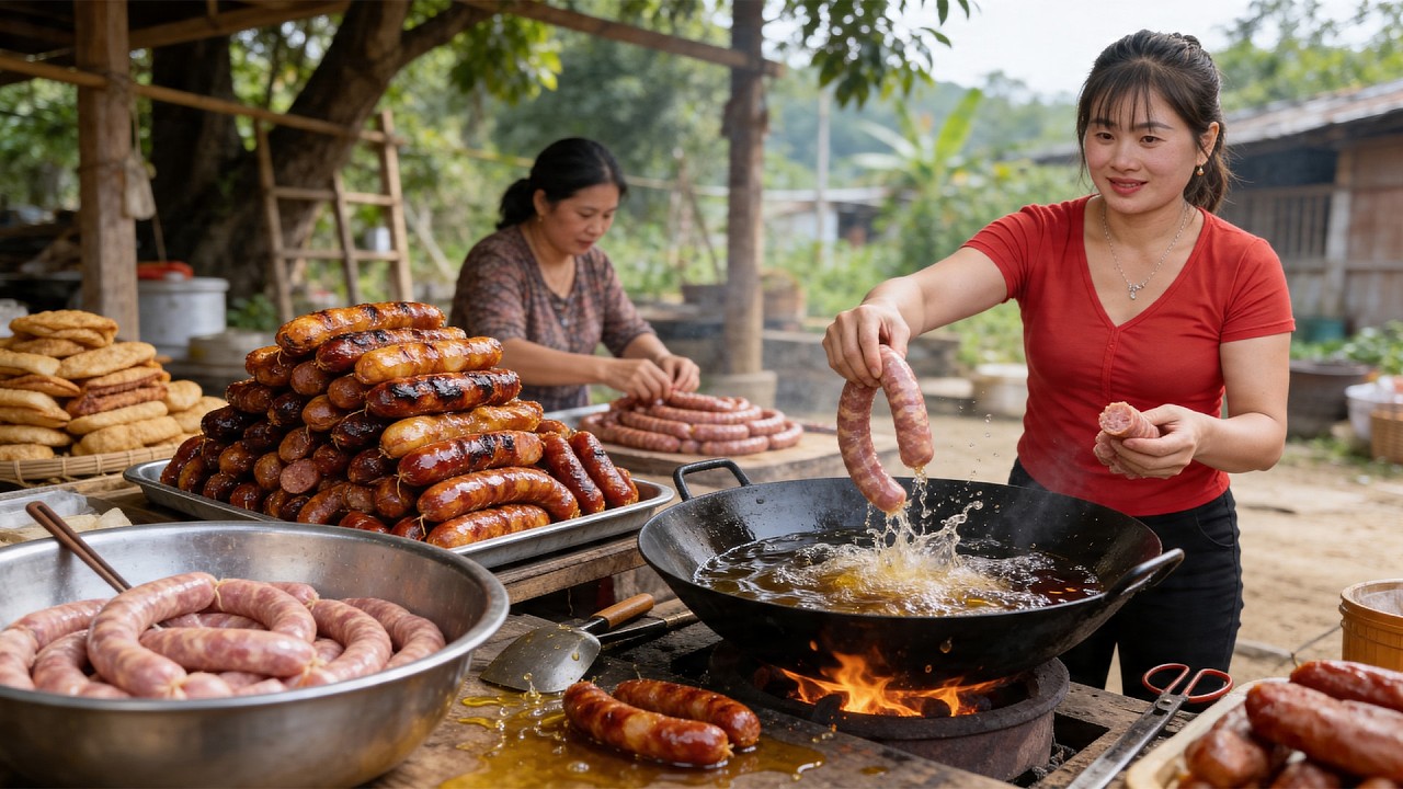 DIY Traditional Sausage Making | Buying Pork and Spices at the Market