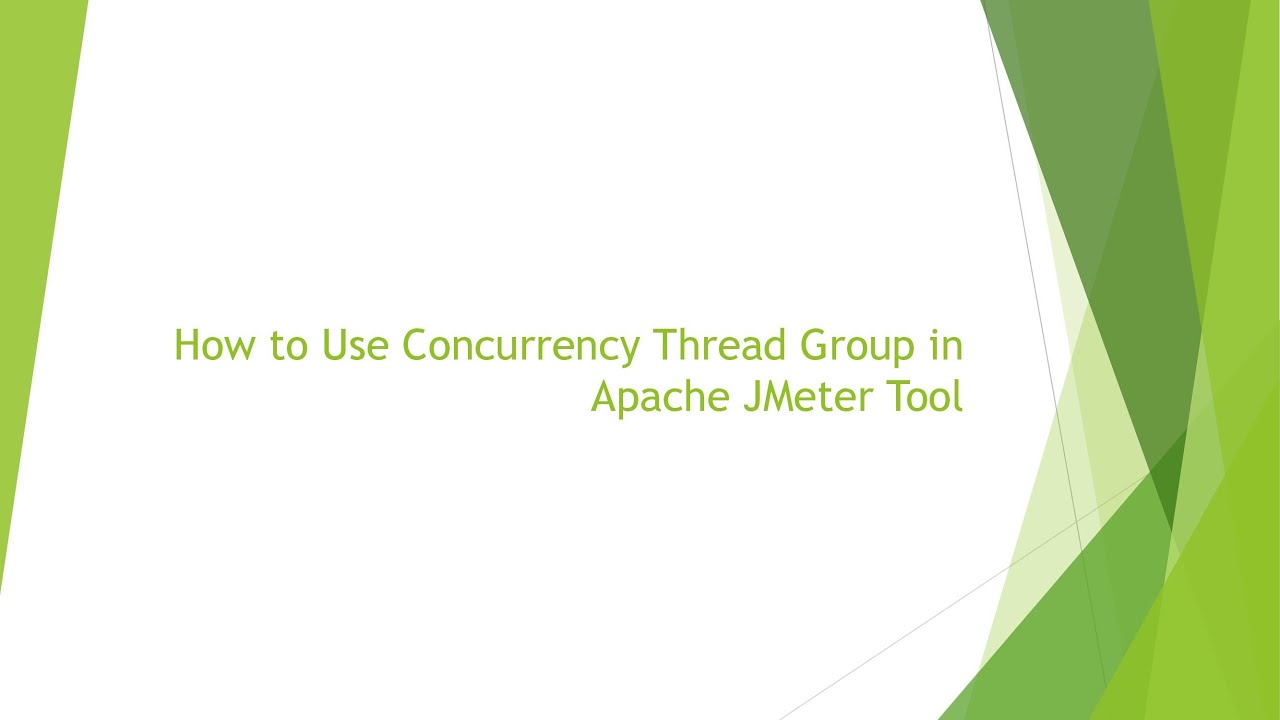 How to use Concurrency thread group in Apache JMeter Tool
