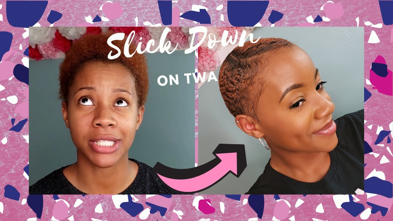Slick Down on Short Natural hair w| Fingerwaves ||Chanté PONPON