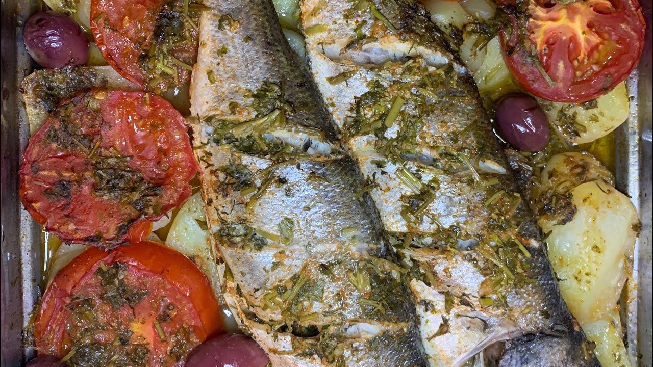 POISSON DAURADE AU FOUR CHERMOULA A LA MAROCAINE