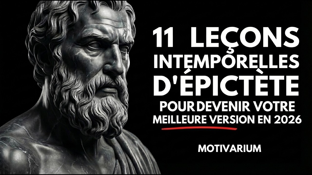 11 LEÇONS D'ÉPICTÈTE POUR DEVENIR LA MEILLEURE VERSION DE VOUS MÊME EN 2026