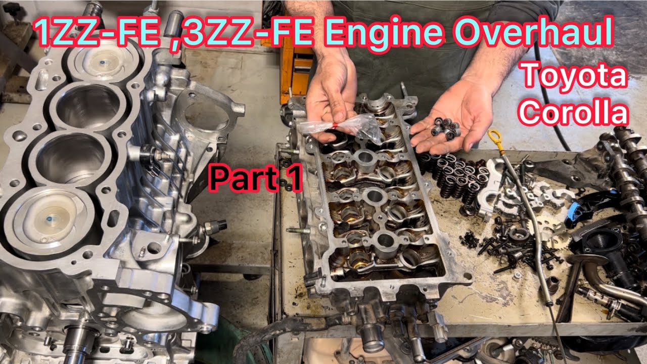 1ZZ-FE Engine Rebuilding || Cylinder Head Reassembly Of Toyota Corolla