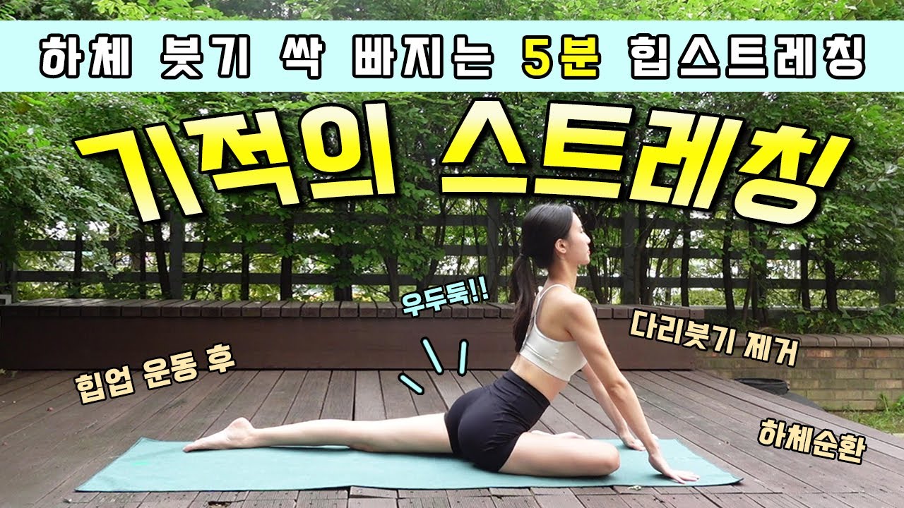 엉덩이와 고관절 푸는 힙오픈 스트레칭 ㅣ힙업 운동 후 스트레칭ㅣ골반 교정, 고관절 유연성, 골반 통증 없애는ㅣ틀어진 골반, 이상근증후군에 탁월ㅣhip mobility routine