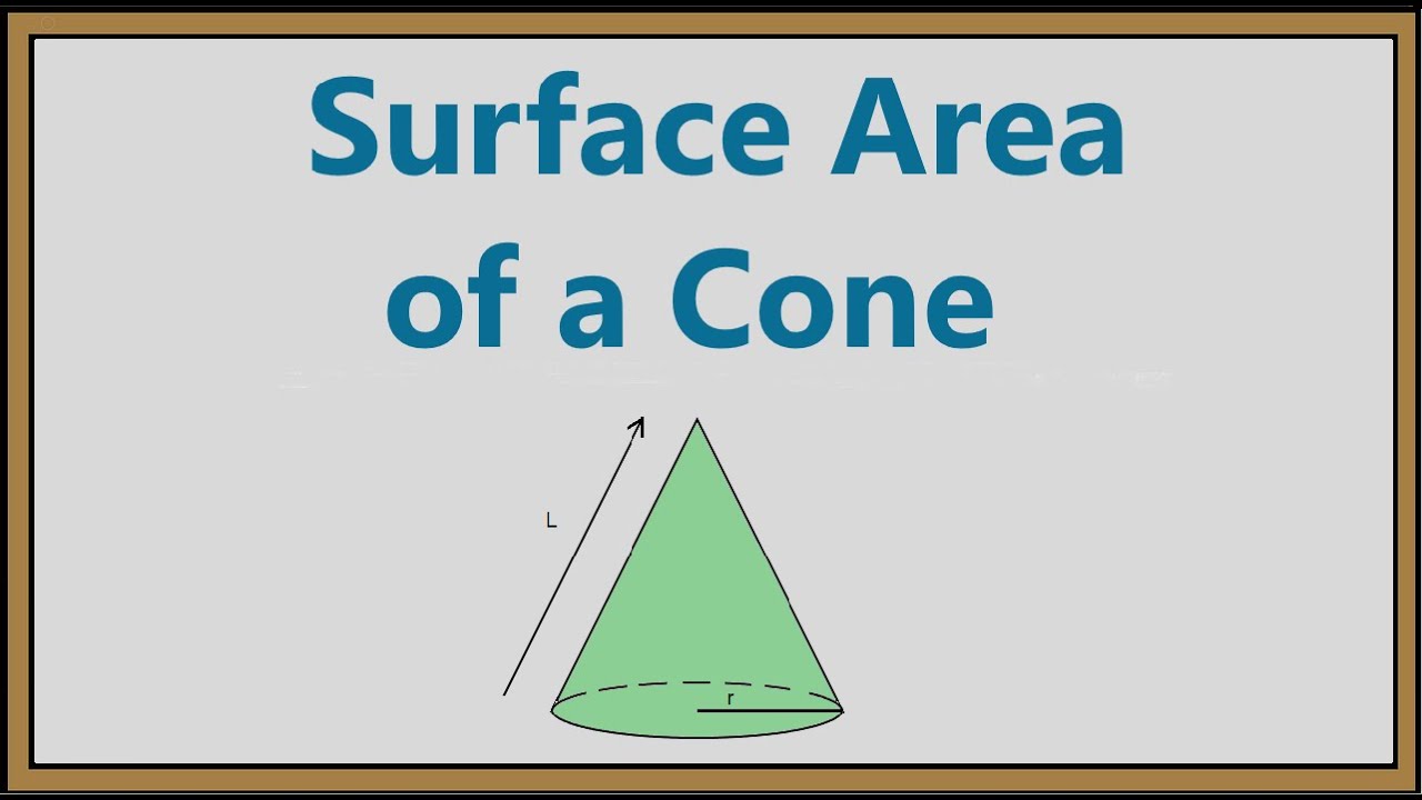 Find the Area of a Cone
