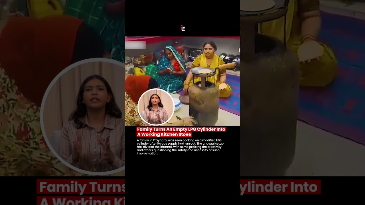 🔥 Family Turns An Empty LPG Cylinder Into A Working Kitchen Stove 😲🍳⚠️