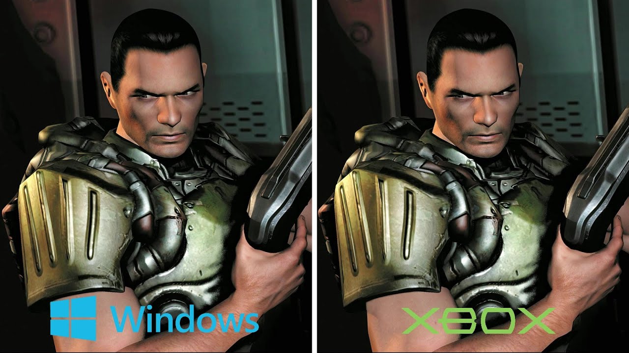 DOOM 3 [2004] PC vs Xbox (Graphics Comparison)