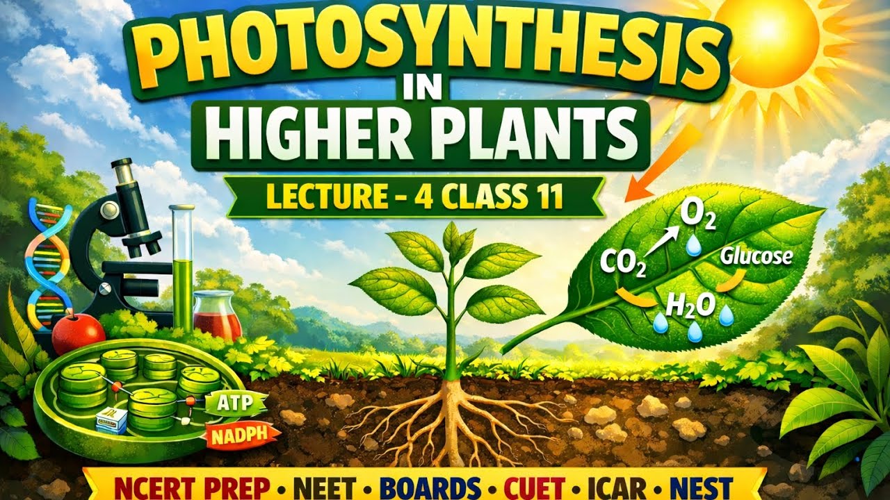PHOTOSYNTHESIS IN HIGHER PLANTS LECTURE -4 by Dr AnanyaPT for the prep of NEET/CUET/ICAR/ NEST 