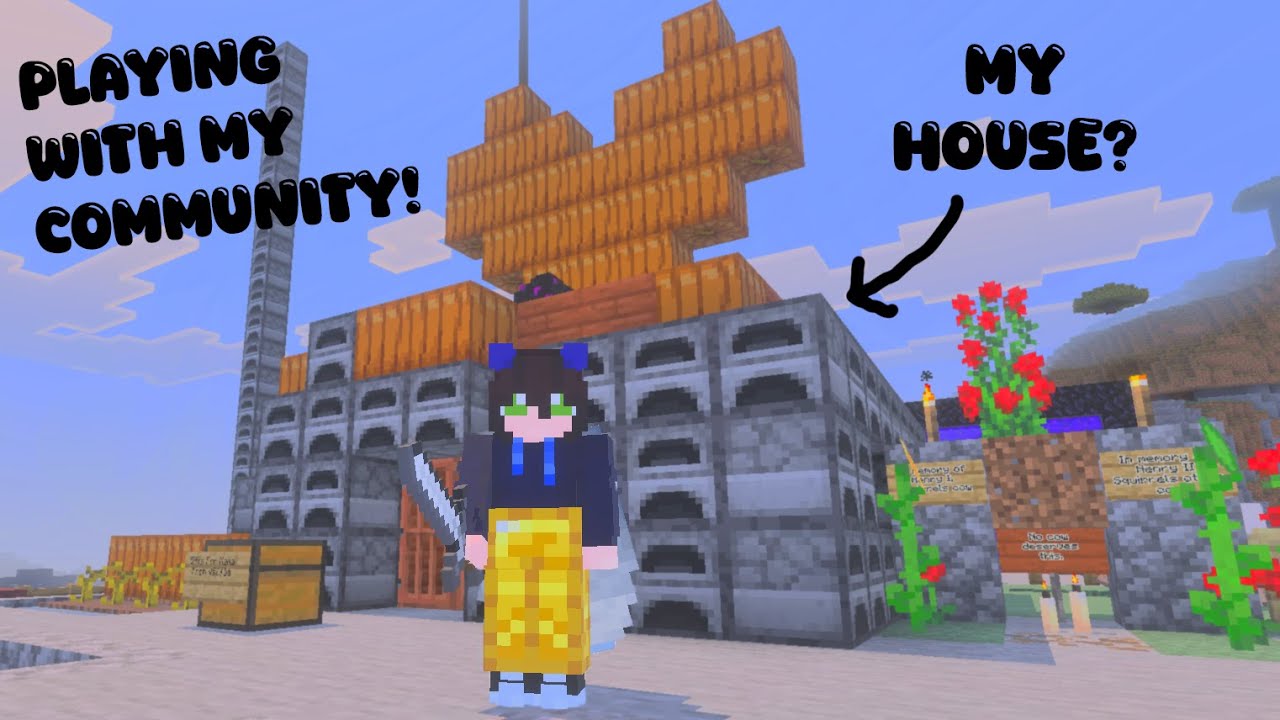 TRYING TO BUILD LITERALLY ANYTHING - SQUIRRELCRAFT WITH MY COMMUNITY