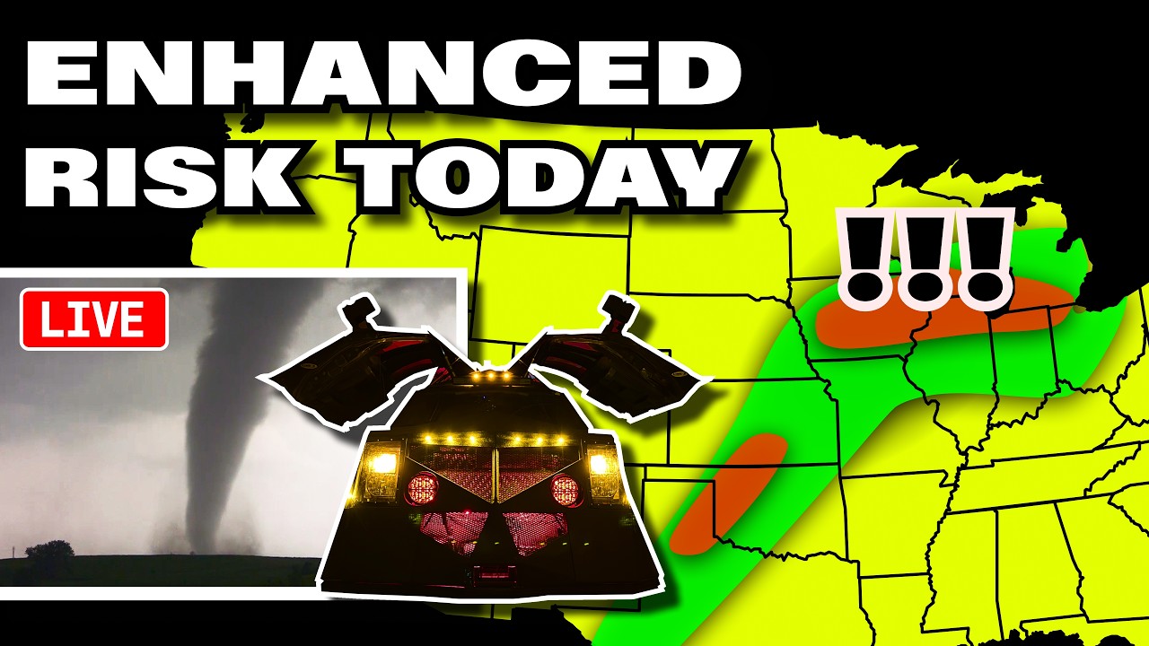 BIGGER Tornado Risk Today - Chasers on the Ground