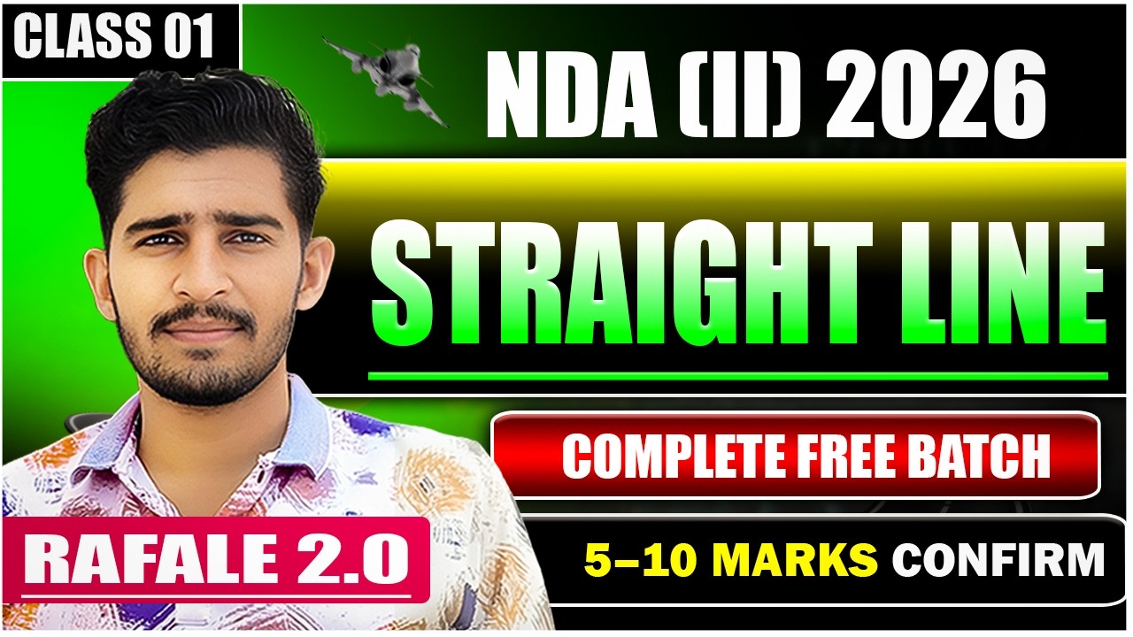 Straight Line Class 1 for NDA 2 2026 | Rafale 2.0 Batch 🔥 | Paramjeet Sir | Jawan Makers Academy