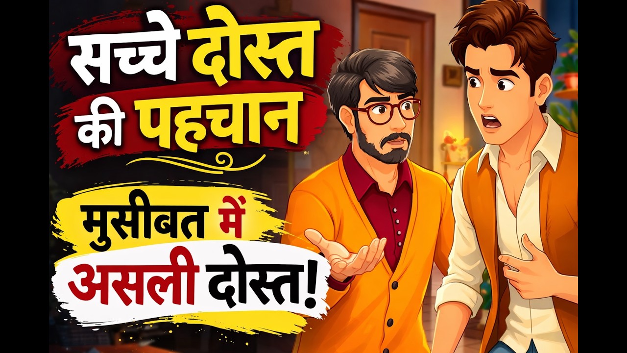 सच्चे दोस्त की पहचान | True Friendship Story in Hindi | Hindi Moral Story | 2D Cartoon Story
