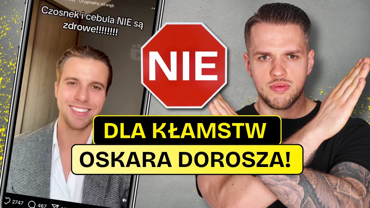 Cebula i czosnek są TOKSYCZNE?! DIETETYK OBNAŻA KŁAMSTWA OSKARA DOROSZA