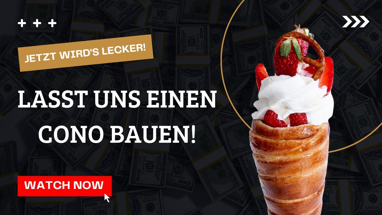Lass uns einen Cono backen