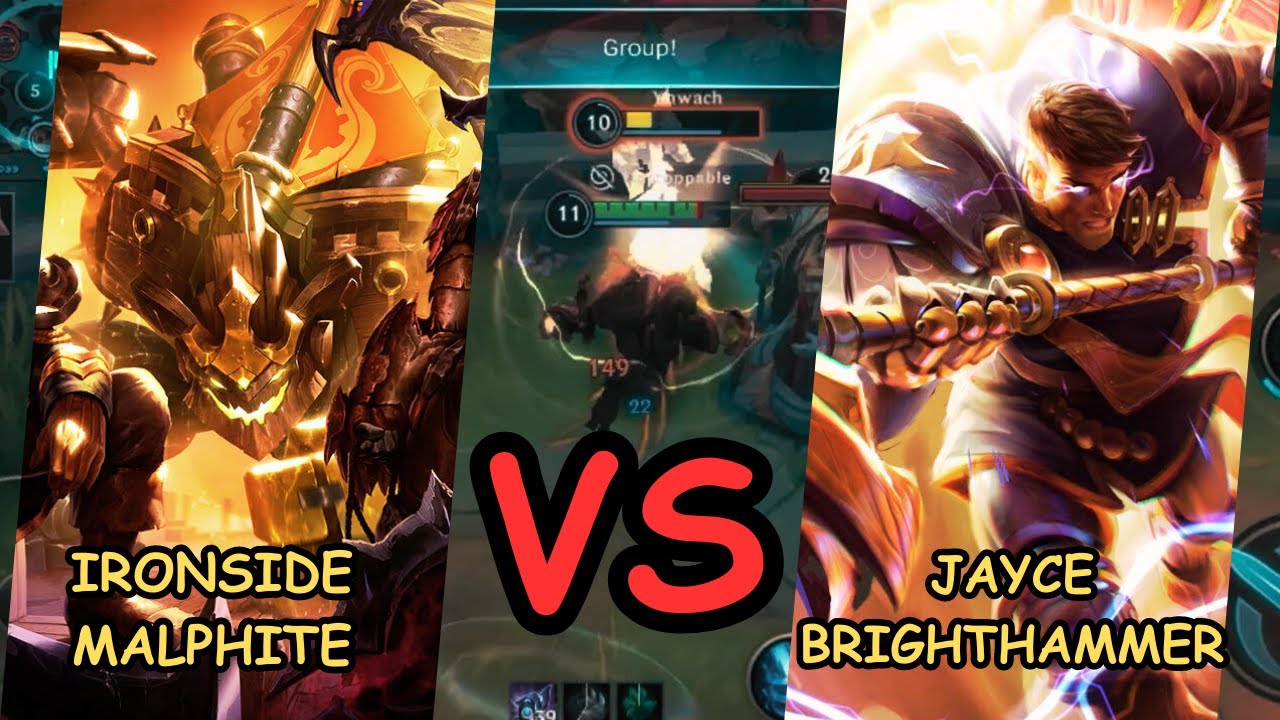 Ironside Malphite vs Jayce Brighthammer Top Lane Match Up Gameplay, The Poke Is Awesome!