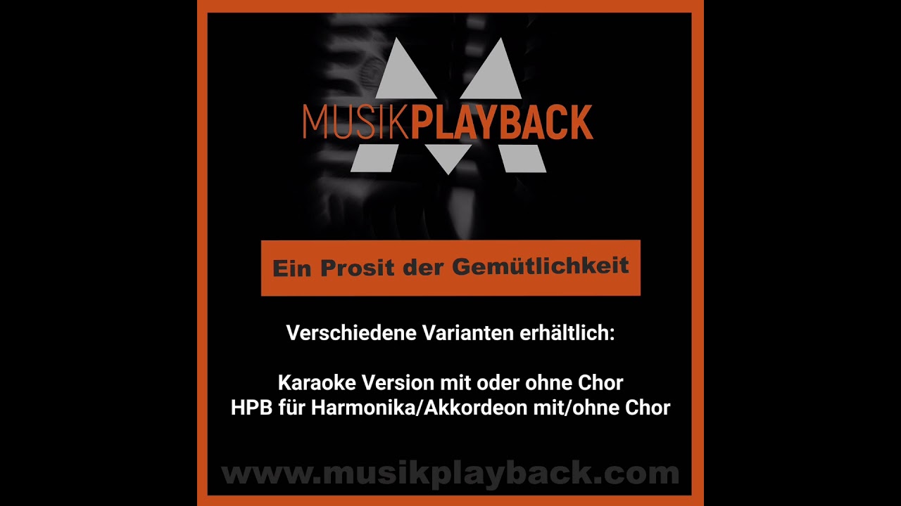 Ein Prosit der Gem&uuml;tlichkeit - Halbplayback #karaoke #music #halbplayback #harmonika #akkordeon