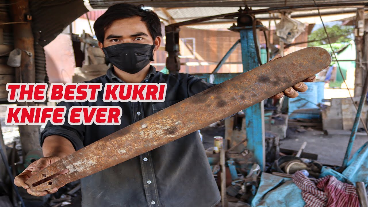 The Best Kukri Knife Making Process Out Of Chainsaw.