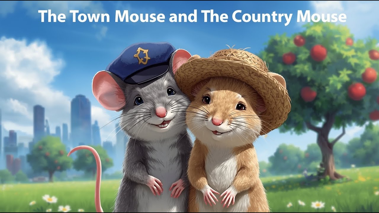 The Town Mouse and The Country Mouse 🐭 | Animated English Story | Relaxing Listening Practice