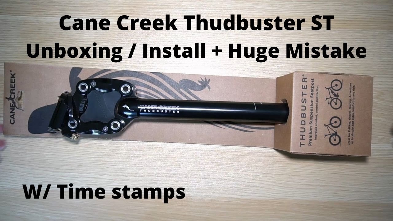 Cane Creek Thudbuster ST suspension seatpost unboxing, how to install plus a huge mistake!