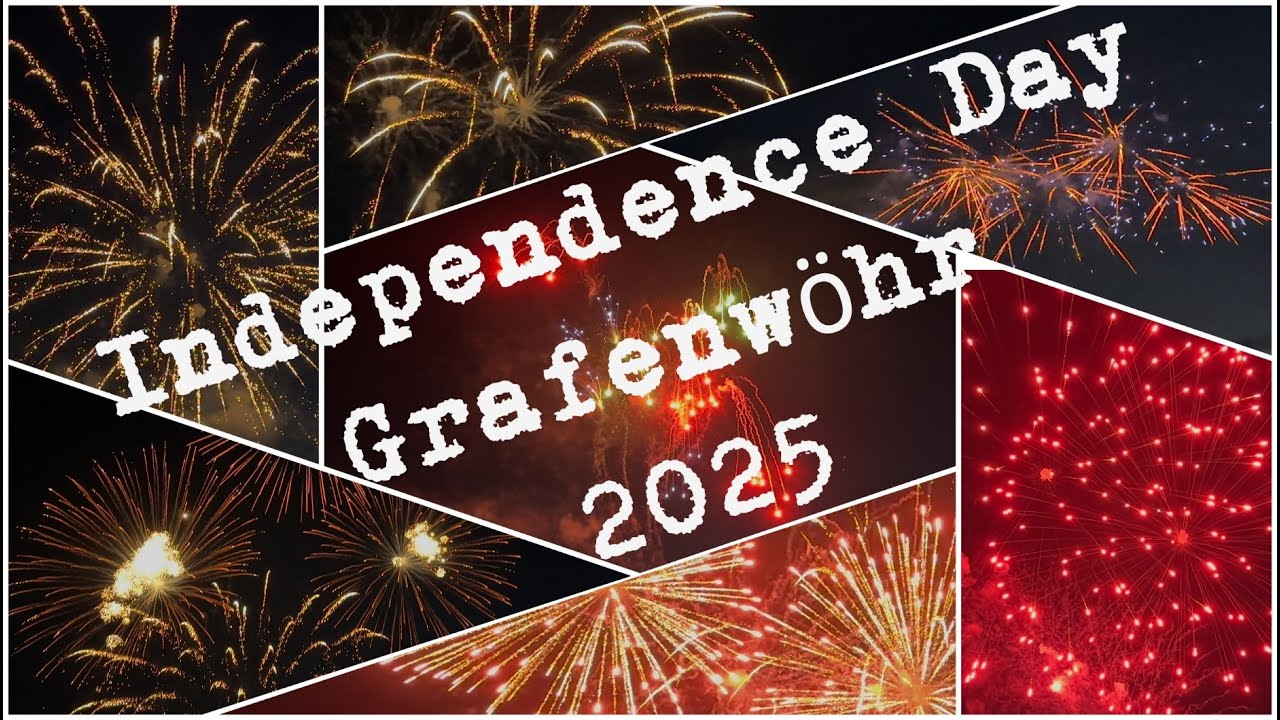 Feuerwerk zum Independence Day 2025 in Grafenwöhr / 4K