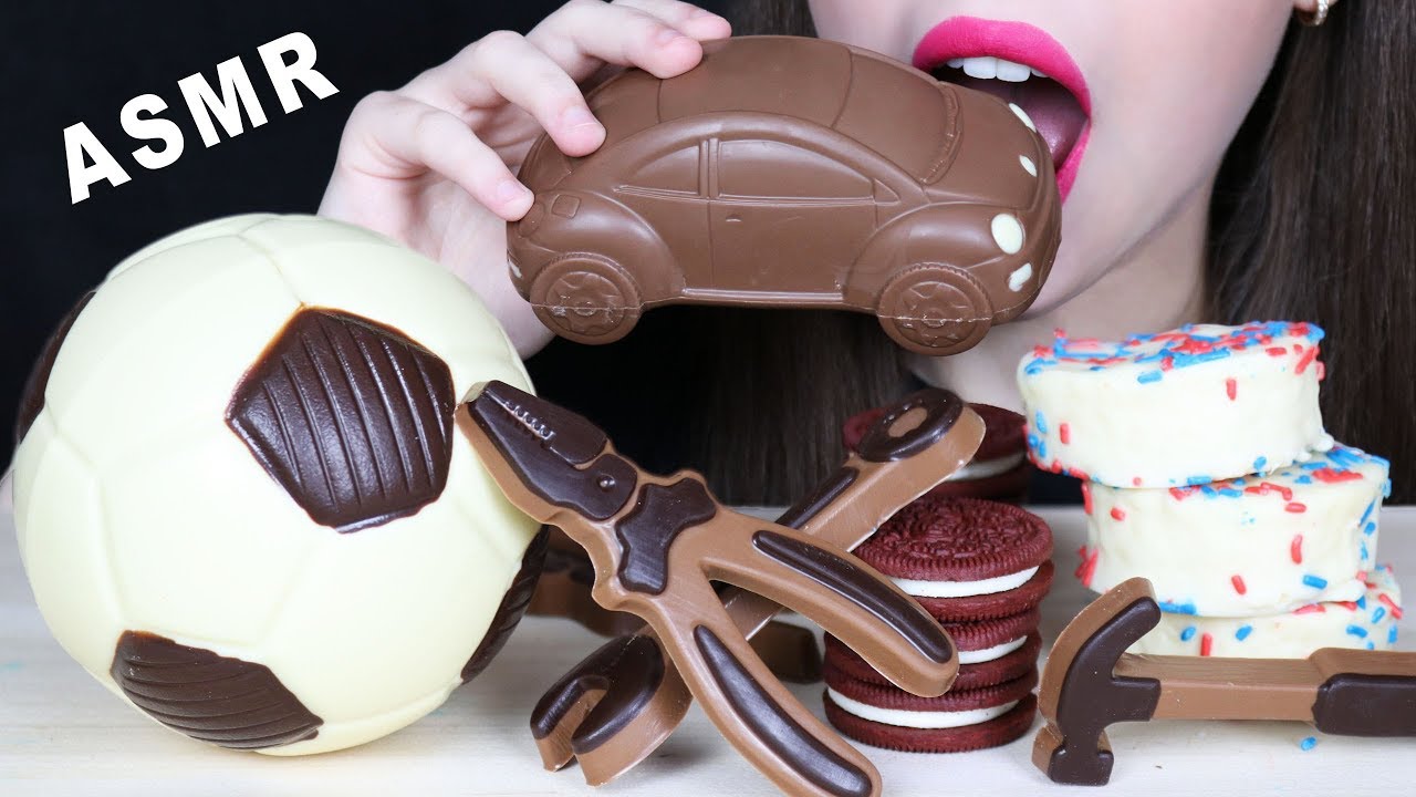 ASMR EDIBLE CAR, SOCCER BALL & EDIBLE TOOLS (EATING SOUNDS) Talking MUKBANG 먹방