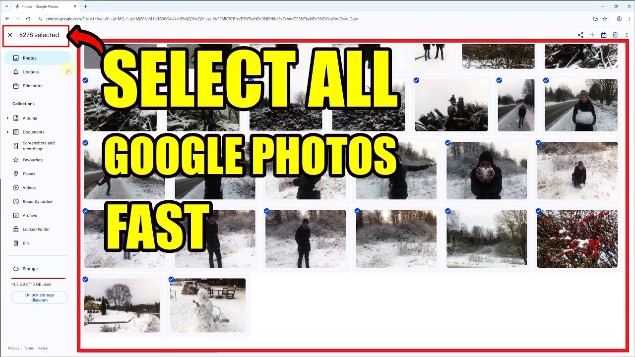 How to Select All Google Photos & Videos at Once (Even 6,500+ Files)