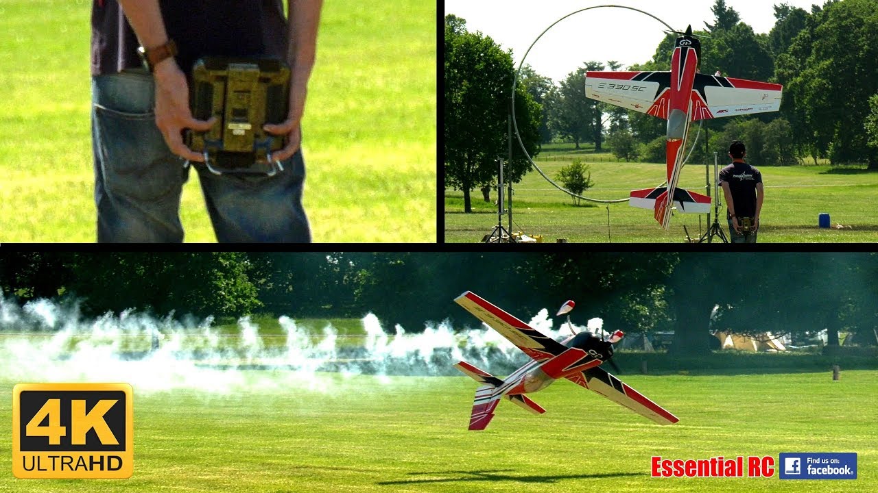*CRAZY* RC PILOT puts GIANT PLANE thru TRAMPOLINE RING! WTH?! (Martin Pickering) [*UltraHD and 4K*]