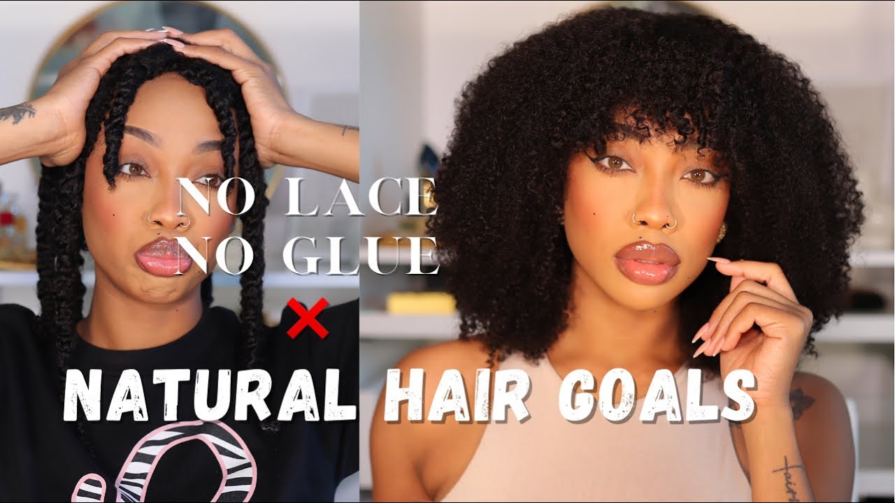 That’s Mine🥲 The Most Natural BEGINNER WIG EVER! ❌ Lace or Glue! - ft Curlscurls