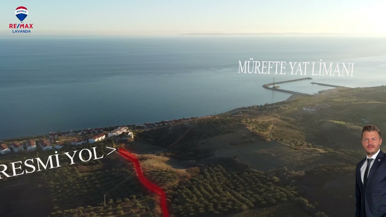 Mürefte'de %5 İmarlı Full Deniz Manzaralı Arazi 5.350 m2