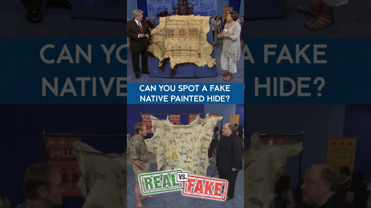 FAKE vs. REAL Native American Tanned Hide! #AntiquesRoadshow #NativeAmerican #Art