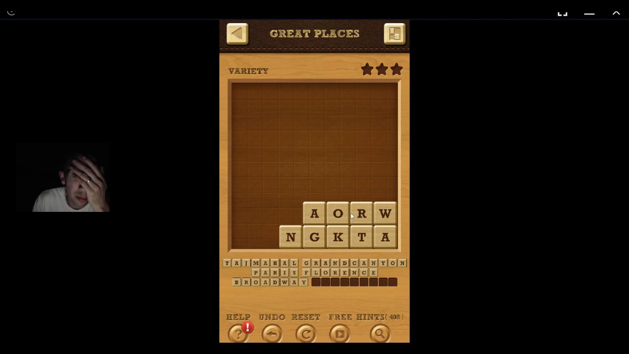 Words Crush, Variety, The World  Level 20 (Great Places) Solved