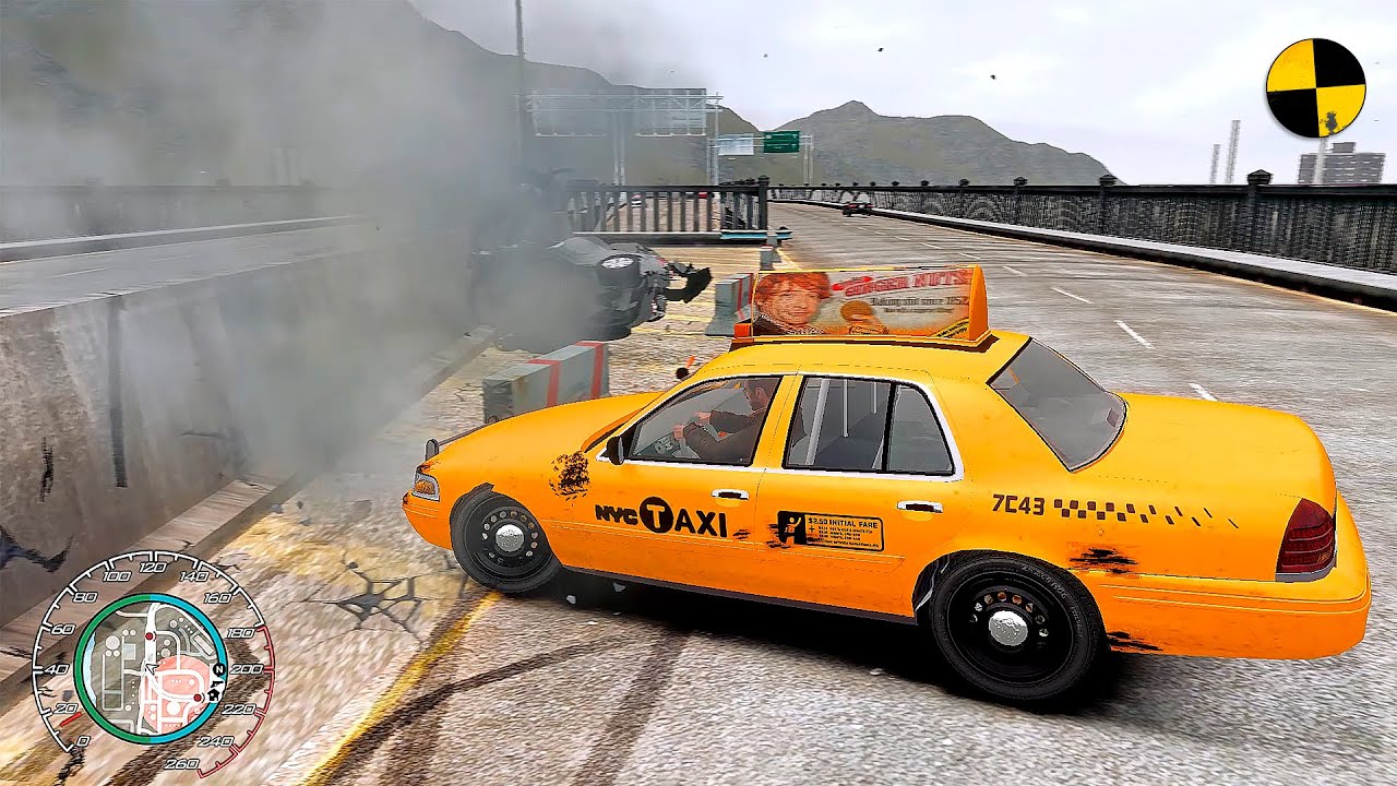 GTA 4 Crazy Taxi Crashes Ep.2