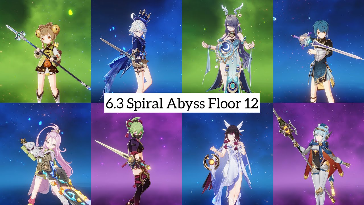 C0R1 Lauma Lunar-Bloom & C0R0 Ineffa Lunar-Charged | 6.3 Genshin Impact Spiral Abyss Floor 12