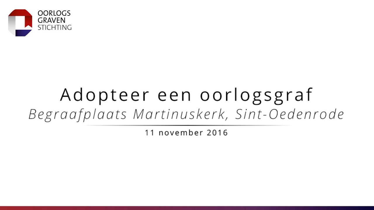 Adopteer een oorlogsgraf - Sint Oedenrode