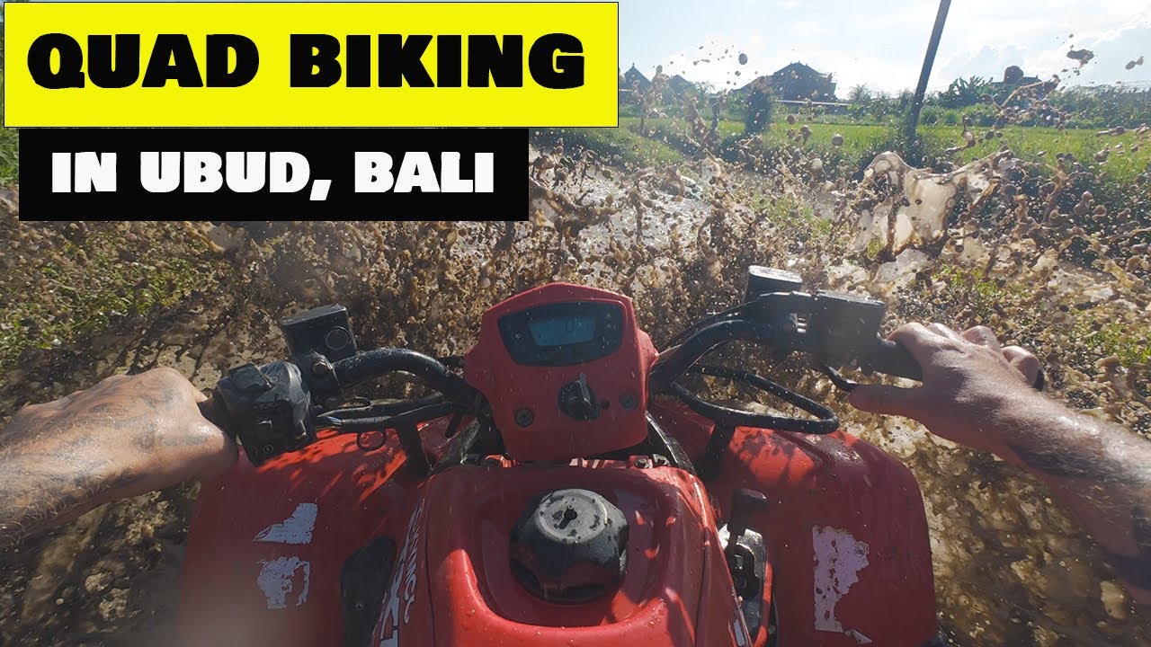 Quad Biking Temple Run In Ubud Bali, Waterfalls and Dark Caves