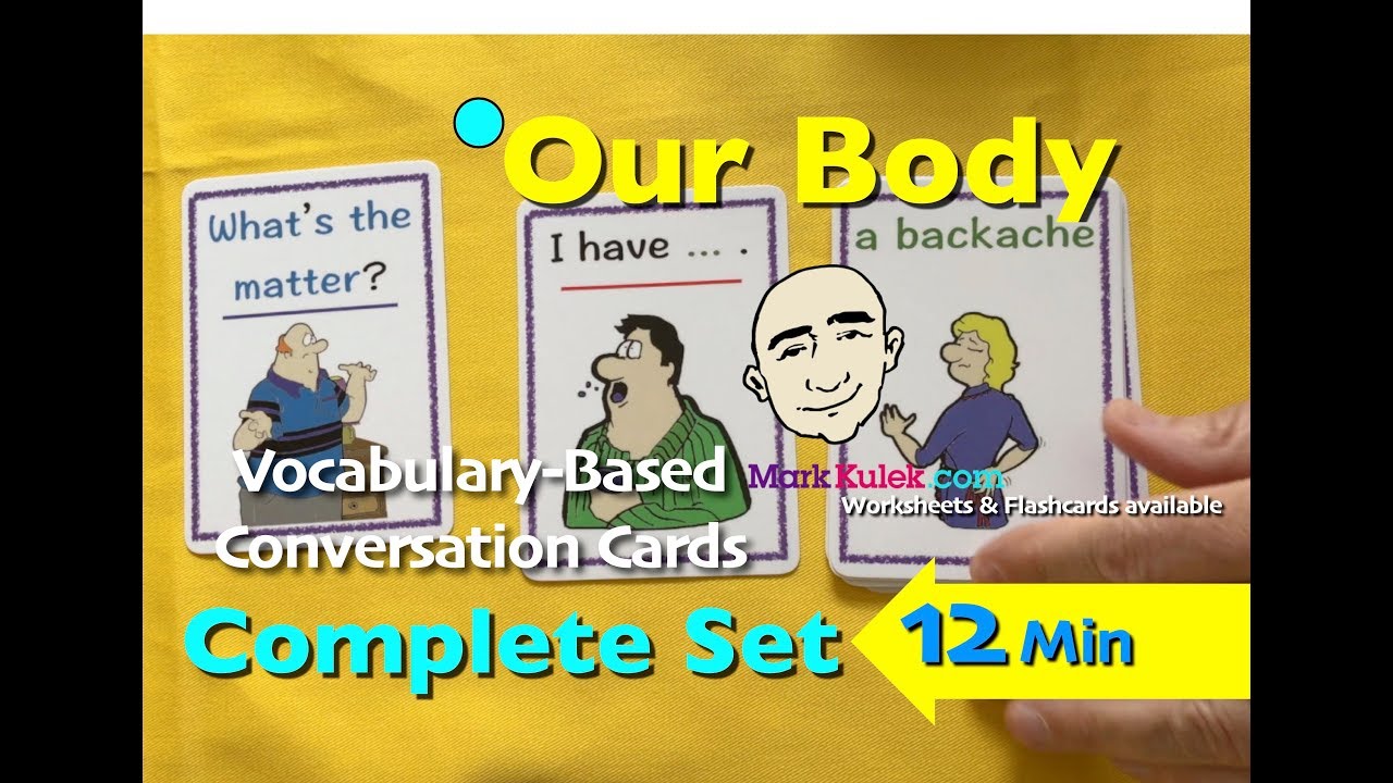 Body Vocabulary for English Communication - Card Games | Learn English - Mark Kulek ESL