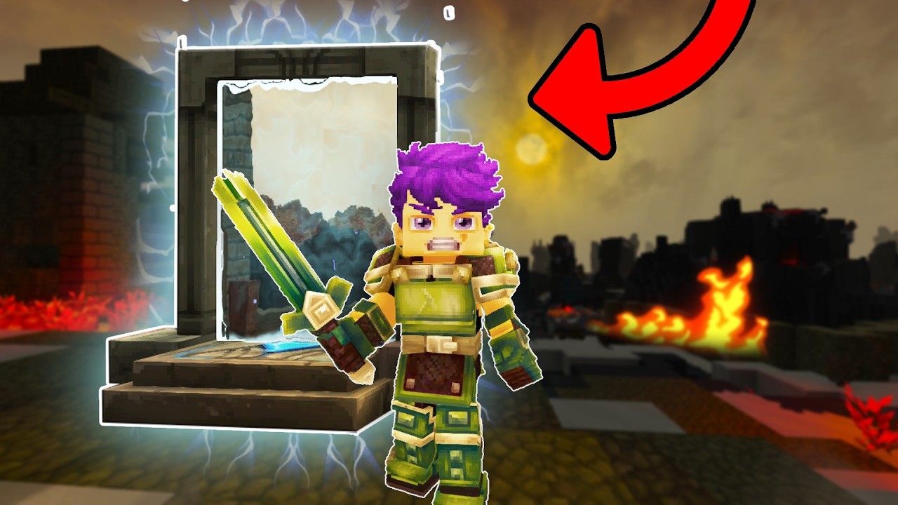 El PORTAL está listo… ZONA DE FUEGO 🔥| Sobreviviendo en Hytale #12