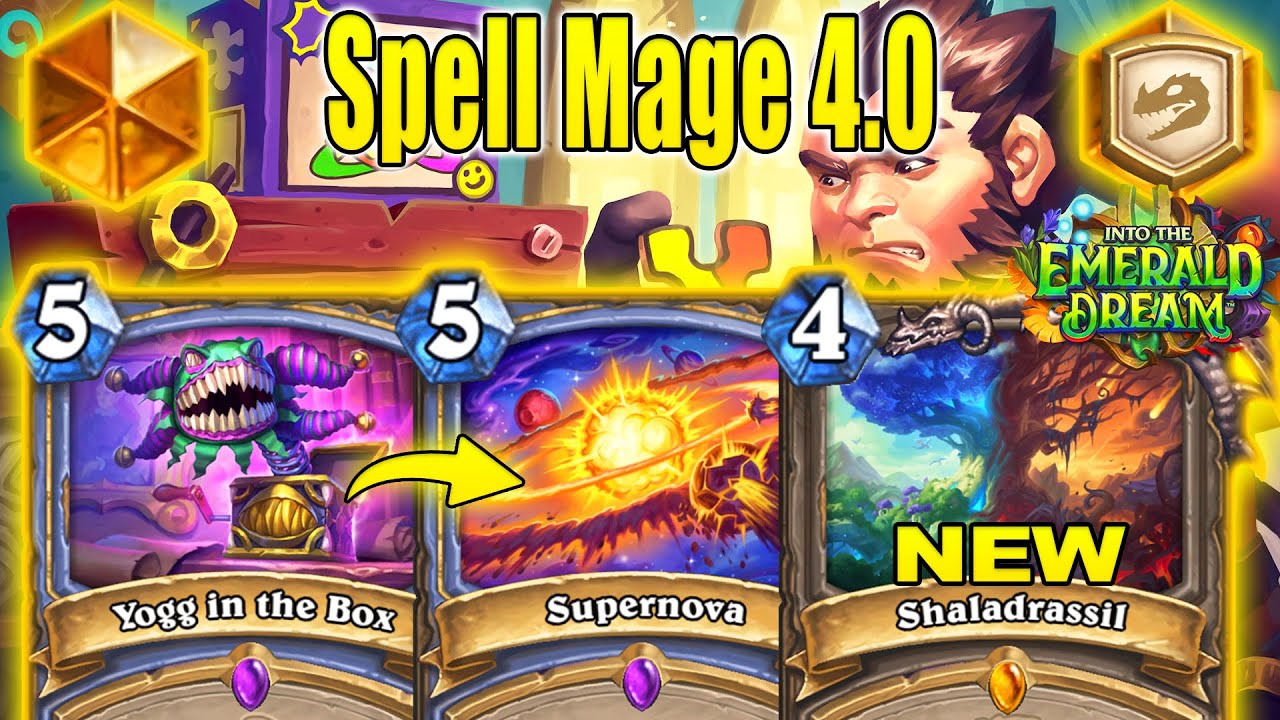 NEW NO Minions Mage 4.0 Deck Is Back And It's Good To Craft Into the Emerald Dream | Hearthstone