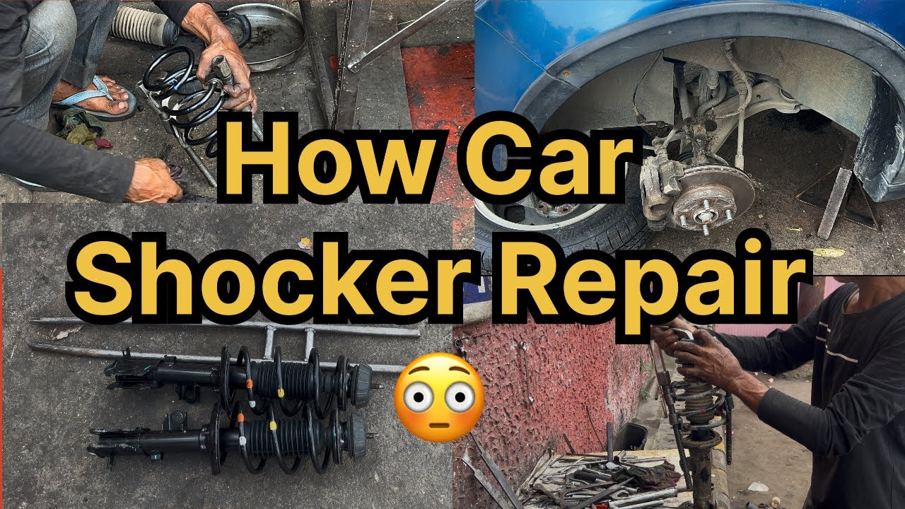How any car shocker and suspension repair 😳 | Repairing of car suspension shocker