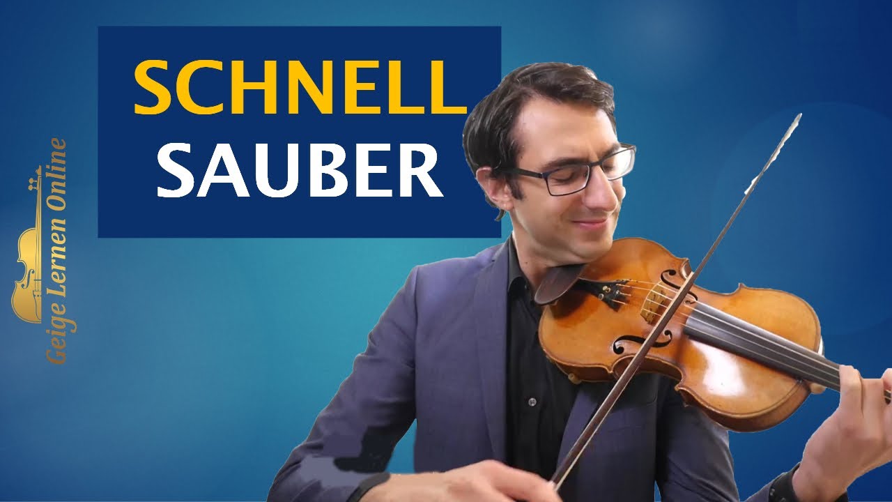 Schnell und sicher Geige spielen? Ja, mit dieser &Uuml;bung geht es.