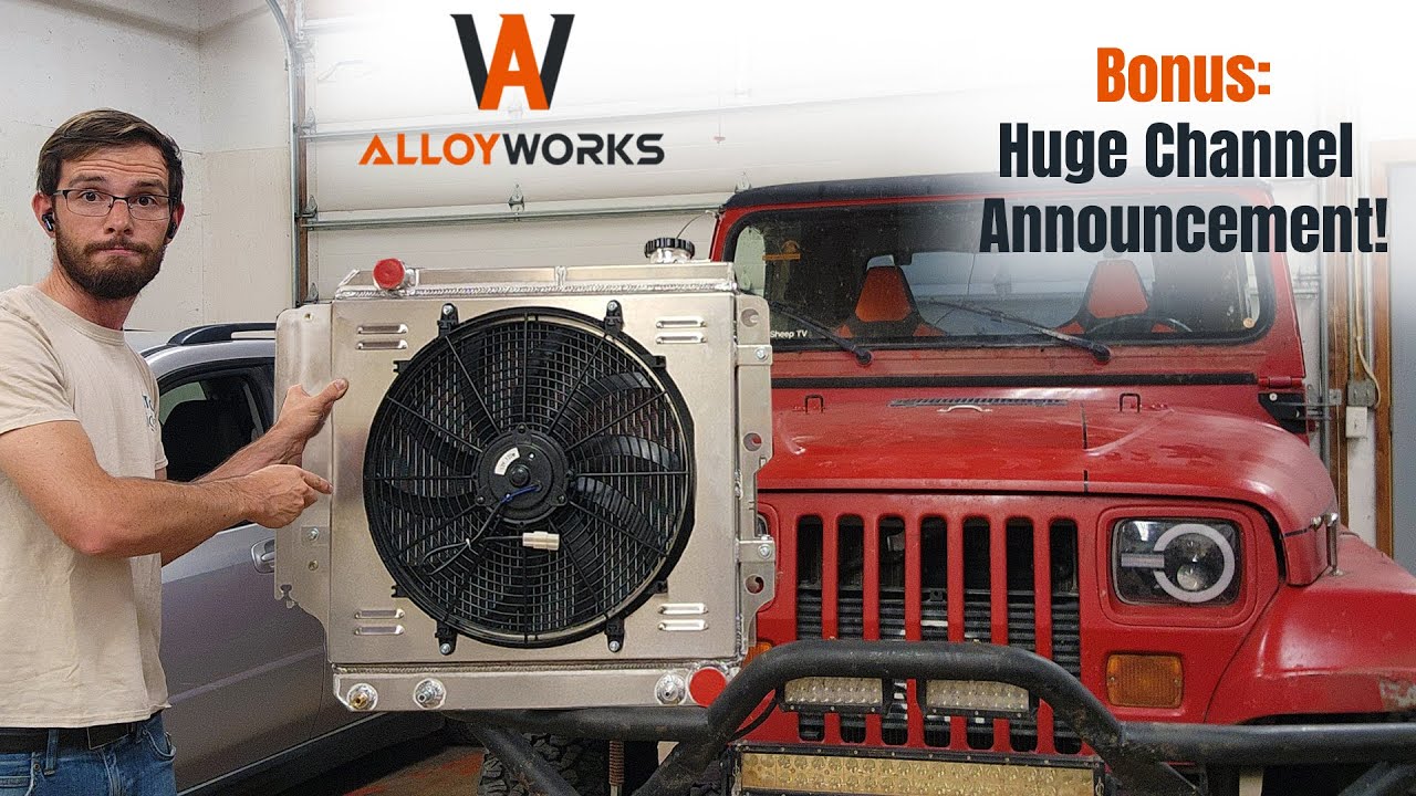 @AlloyWorks  Sent Me a 4 Row Aluminum Radiator For My Jeep Wrangler YJ