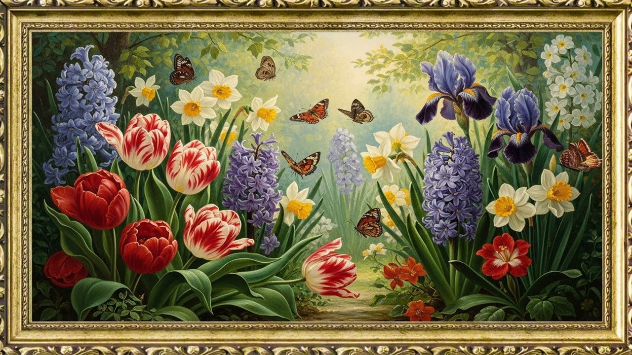 Calm Traditional Oil Art 🌙 2 25 Hours of Relaxing 4K Visual Ambience