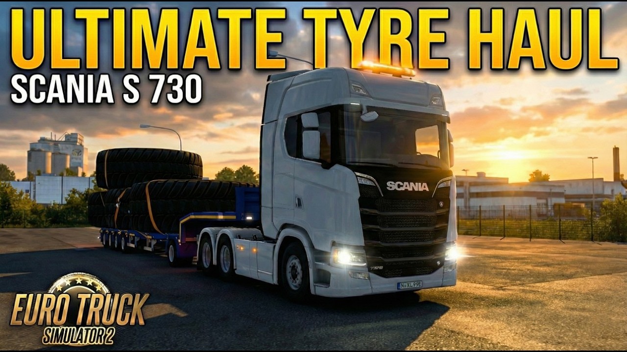 Day 6 as a Truck Driver 🚛 | Ultimate Tyre Haul | Scania S 730 HP | ETS2