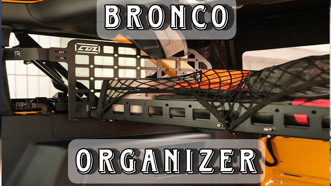 Upgrade Your Ford Broncos Storage Capacity With Molly Panels. Ford Bronco Storage Shelf & Organizer.