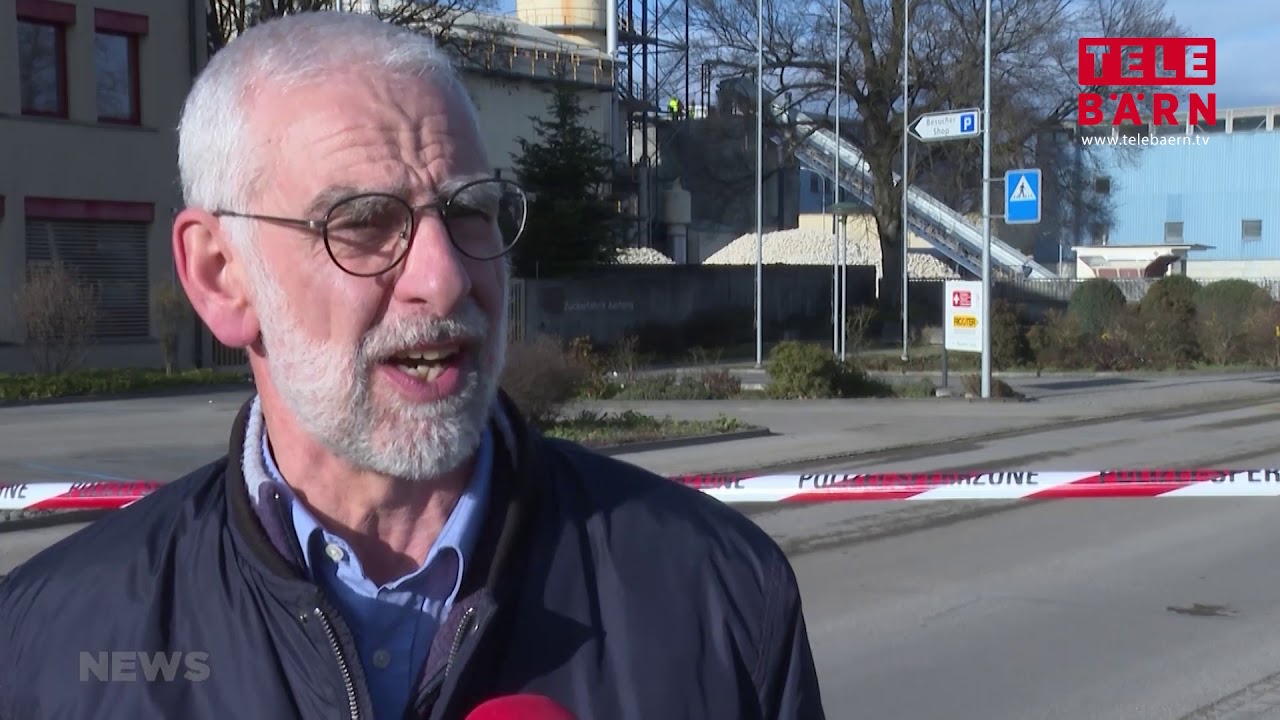 Aarberg: Riss im 30-Meter-Turm der Zuckerfabrik